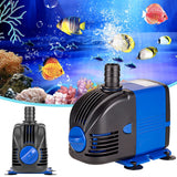 Water Pump Fish Tank AC220-240V 50Hz 3-60W Submersible Aquarium Powerhead Fountain Hydroponic US Plug Ponds Aquariums Adjust