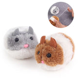 New 1PC cute cat toy plush fur toy shake movement mouse pet Kitten funny movement rat Little interactive bite toy