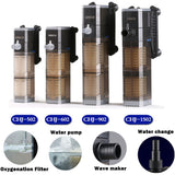 SUNSUN  Internal Filter Submersible Power Pump Oxygenation Water Change Wave Maker For Aquarium Fish Tank 500L/H-1500L/H 7W-25W