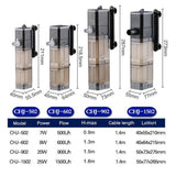 SUNSUN  Internal Filter Submersible Power Pump Oxygenation Water Change Wave Maker For Aquarium Fish Tank 500L/H-1500L/H 7W-25W
