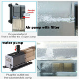 SUNSUN  Internal Filter Submersible Power Pump Oxygenation Water Change Wave Maker For Aquarium Fish Tank 500L/H-1500L/H 7W-25W