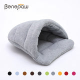 Benepaw 10 Colors Warming Cat Bed Hot Sale Cozy Soft Cat house Kitten portable Winter Autumn Puppy Pet Bed XS/S/M/L