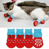 Creative Cat Coats 2018 NEW Pet cat socks Dog Socks Traction Control for Indoor Wear L/M/S Cat Clothing Multicolor S M L