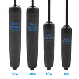 Aquarium Mini Heater Fish Tank Shatterproof Constant Temperature Warmer Tools Fish Tank Submersible Heating Rods 220V 8w 16w