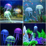 Swim Glowing Effect Artificial Jellyfish Aquarium Decoration Fish Tank Underwater Live Plant Luminous Ornament Aquatic Landscape