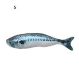 1PC Artificial Fish Plush Cat Toys