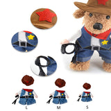 Funny Fashion Pet Dog Cat Clothes Costume Dress Doctor Policeman Cowboy Suit Outfit Cotton Apparel S M L