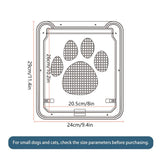 New 1PCS Pet Screen Door Dog Footprint Pattern Pet Cat Door Window Screen Doggie Flap Safe Pet Supplies