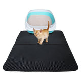 Cat Mat Litter Pad Folding Cat Litter Trapper Mat Honeycomb Waterproof Cat Litter Mat EVA Double-Layer Pad Bed Protect Floor