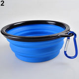 Foldable Pet Travel Food Feeding Bowl Water Dish Portable Silicone Bowl