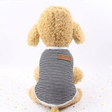 Cute Pet Clothes Striped Soft Vest