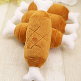 Hot Velvet Pet Dog Cat Chicken Legs Plush Tosy Interactive Sound Toys Pet Supplies Dog Plush #0.5