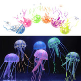 Swim Glowing Effect Artificial Jellyfish Aquarium Decoration Fish Tank Underwater Live Plant Luminous Ornament Aquatic Landscape