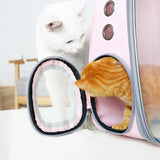 Pet Dog Carrier Backpack Transparent Bag Cat Dog Outdoor Hiking Travel Bag Pet Space Portable Bag Capsule Shaped Pet Carrier Bag