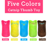 Funny Interactive Plush Cat Toy Pet Kitten Chewing Toy Teeth Grinding Catnip Toys Claws Thumb Bite Cat mint For Cats Cat Supply