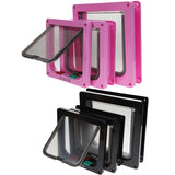 4 Way Lockable Dog Cat Kitten Door Security Flap Door ABS Plastic S/M/L Animal Small Pet Cat Dog Gate Door Pet Supplies