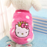 Cartoon Puppy Coats Jacket Warm Fleece Small Dogs
