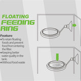 Fish Feeding Aquarium Fish Tank Ring Feeder Station Floating Food Water Plant Buoyancy Circle 1pcs Feeding Ring Aquarium Fish 