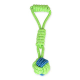 Dog Toys Bite Resist Rope Weave Ball Interactive Toy Cotton Bone Cat Big Puppy Small Dog Chew Knot Teeth Cleaning Training Toy