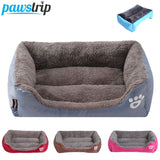 S-3XL 9 Colors Paw Pet Sofa Dog Beds Waterproof Bottom Soft Fleece Warm Cat Bed House Petshop Dropshipping cama perro