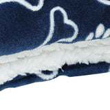 Winter Dog Bed Mat Pet Cushion Blanket Warm Paw Print Puppy Cat Fleece Beds For Small Large Dogs Cats Pad Chihuahua Cama Perro