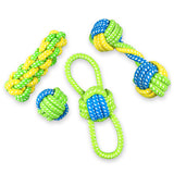 New Cotton Dog Rope Toy Knot Puppy Chew Teething Toys Teeth Cleaning Pet Palying Ball For Small Medium Large Dogs Wholesale BTZ1