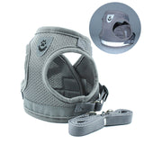 Reflective Pet Harness And Leash Set
