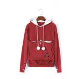 Pet Hoodies For Casual Kangaroo Pullovers With Ears Sweatshirt