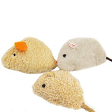 New Cat Toy Mouse Long Tail Fur Mice Toys Cat products 3pcs/set Randomly