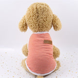 Cute Pet Clothes Striped Soft Vest