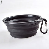 Foldable Pet Travel Food Feeding Bowl Water Dish Portable Silicone Bowl