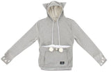 Pet Hoodies For Casual Kangaroo Pullovers With Ears Sweatshirt