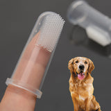 New Rubber Pet Finger Toothbrush Silicone Glove for Dogs and Cats
