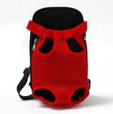 Dog Fashion Red Color Travel Backpack Breathable Carrier