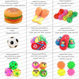 Rubber Squeak Toy for Dog Screaming Chicken Chew Bone Slipper Squeaky Ball Dog Toys Tooth Grinding & Training Pet Toy Supplies