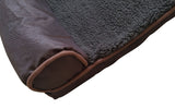 fine joy Pt Dog Bed Blue Brown Dog House Sofa Kennel Square Pillow For Large Dogs Cat House Beds Mat Pet Supplies