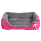 9 Colors Paw Pet Sofa Beds Waterproof Bottom Soft Fleece Warm Bed