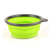 Pet Collapsible silicone bowl portable puppy food container