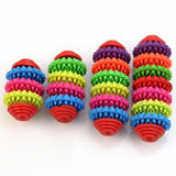 Pet Chew Toy Dog toys Puppy Dental Teeth Gums Bite-Resistant cachorro Colorful Natural Rubber Tooth Cleaning Tools For Small Dog
