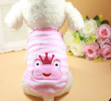 Cartoon Puppy Coats Jacket Warm Fleece Small Dogs