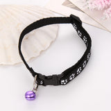 Easy Wear Cat Dog Collar With Bell Adjustable Buckle