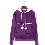 Pet Hoodies For Casual Kangaroo Pullovers With Ears Sweatshirt
