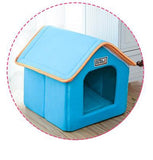 Pet Foldable Bed With Mat Soft Winter Cushion Kennel