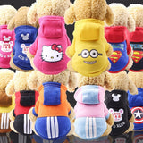 Cartoon Dog Hoodie Pet Dog Clothes For Dogs Coat Jacket Cotton French Bulldog Clothing For Dogs Pets Clothing Pug