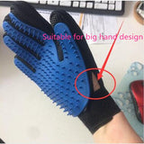 Blue Brush Glove For Animal Cat Cleaning Brush Finger Silicone Gloves For Cats Dogs Pet Hair Remover Glove Cat Grooming         