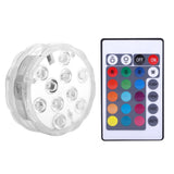 LED Waterproof Pool Lights 10 Led Colorful Flashing Aquarium Light Electronic Underwater Fish Tank Light zwembad verlichting