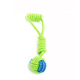 Dogs Chew Teeth Clean Outdoor Traning Fun Playing Green Rope