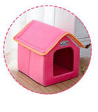 Pet Foldable Bed With Mat Soft Winter Cushion Kennel