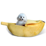 Banana Puppy Cushion Kennel Warm Portable Pet Basket Supplies Mat Beds