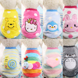 Autumn/Winter Cartoon Pet Puppy Cat Coats Jacket Warm Fleece Dog Costumes Clothes for Small Dogs Chihuahua Yorkshire Clothing